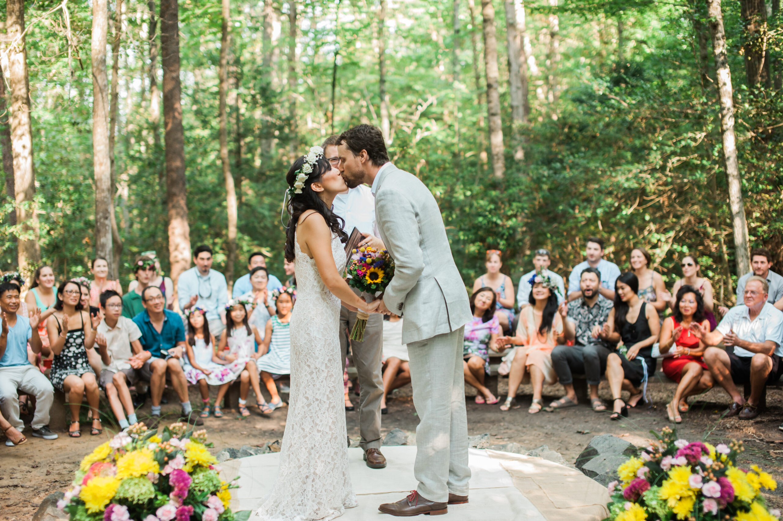 Charming Camp Wedding at Prince William Forest Park | Kim + Andrew